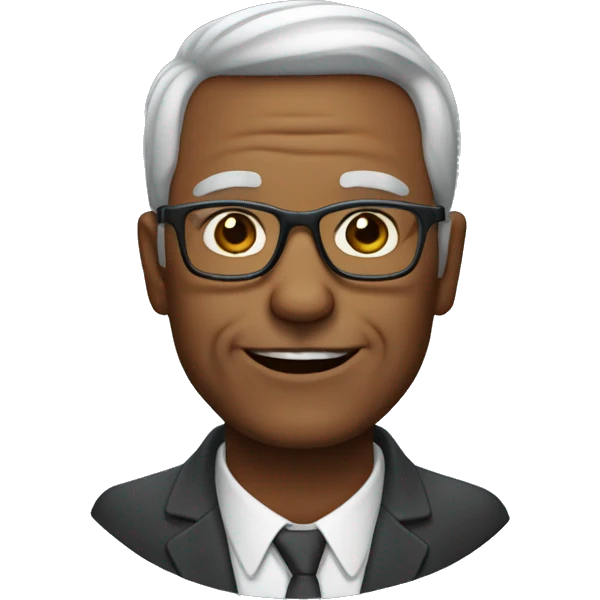 58 year old man with glasses emoji