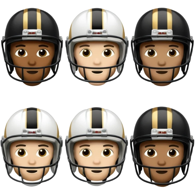 college football players helmets emoji