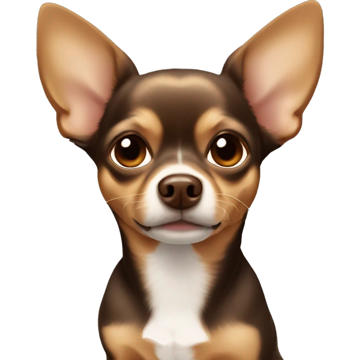 brown chihuahua floppy ears emoji