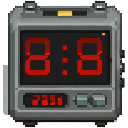 Digital clock showing 2:00 emoji