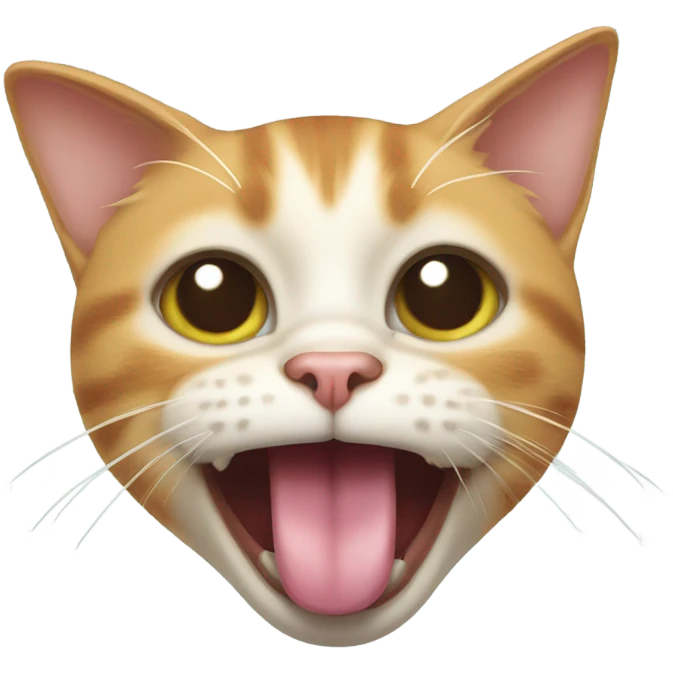 cat with tongue out being freaky emoji