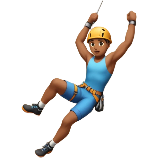 falling rock climbing emoji