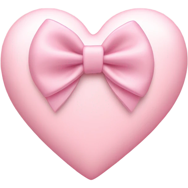 light pink heart with a bow emoji