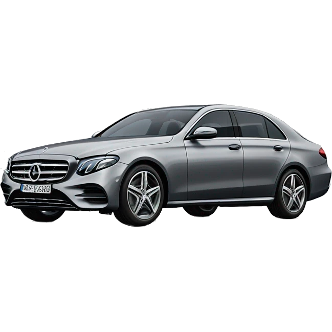 Mercedes Benz E 2019 selenite Grey colour side view emoji