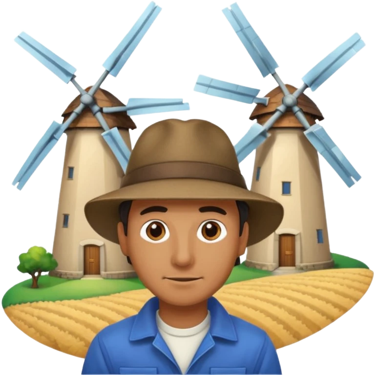 man with Windmills emoji