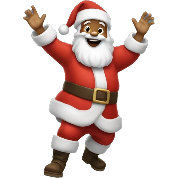 santa claus dancing emoji