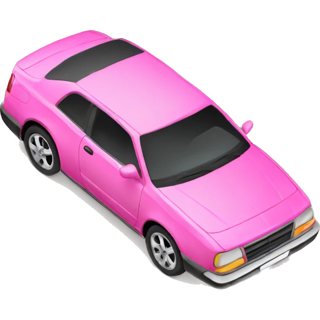 Pink car emoji