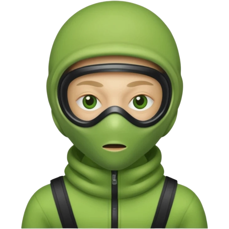 Alien with a ski mask  emoji