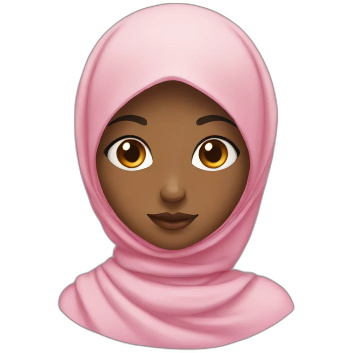 fille-hijab in love emoji