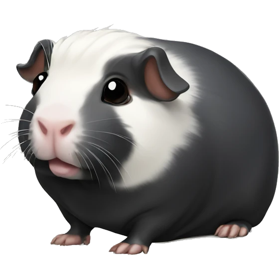 black Hairless guinea pig  emoji
