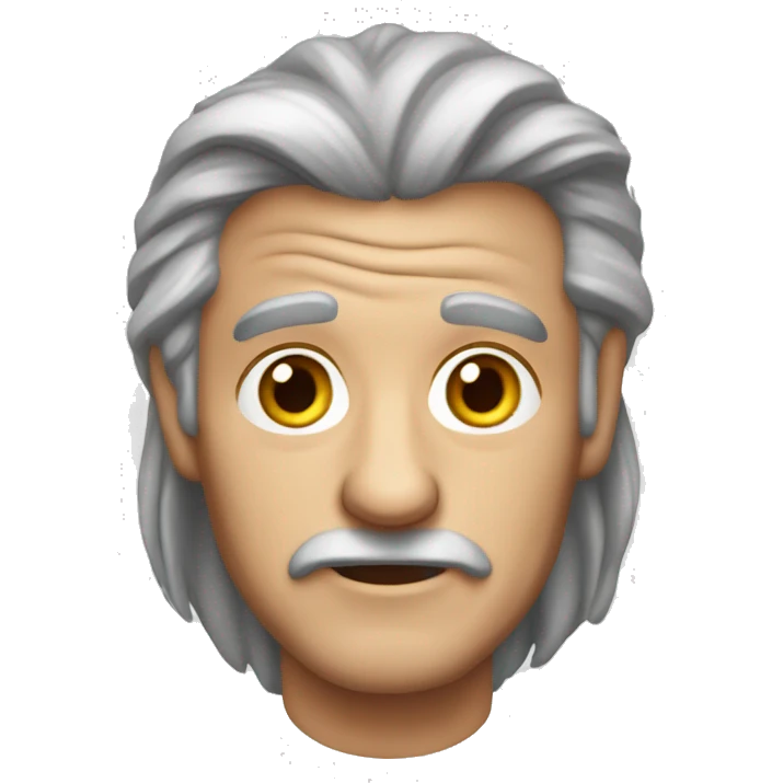 65 year old hillbilly male with long grey hair emoji
