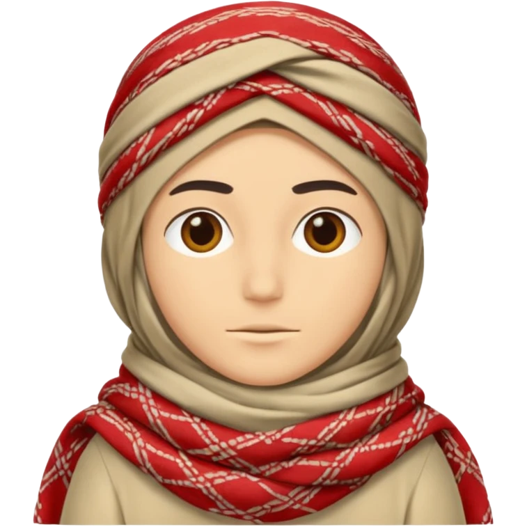 shemagh but faceless emoji