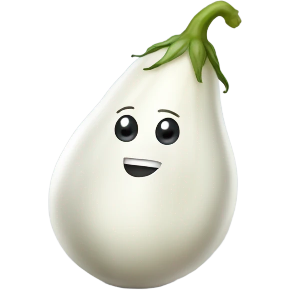 White eggplant emoji