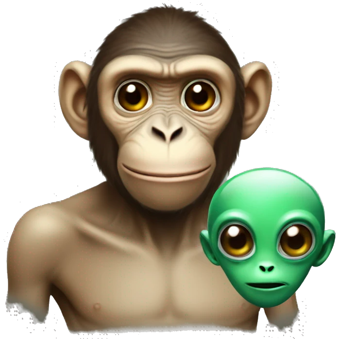 monkey and alien combined emoji