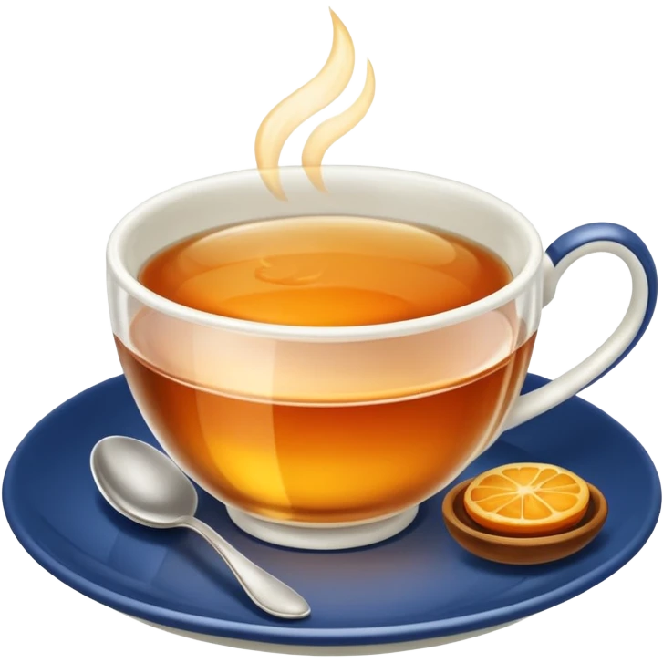  چایی در استکان و نلبکی emoji