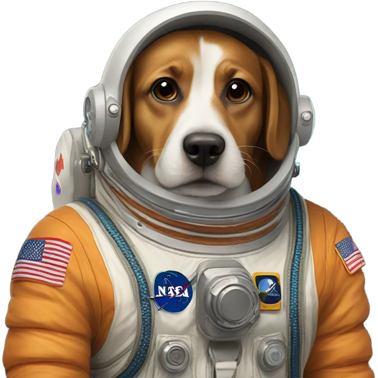Astronaut weenier dog emoji