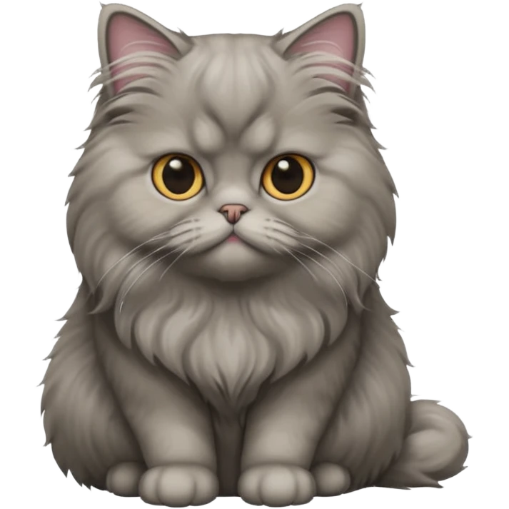 Persion cat gray color emoji