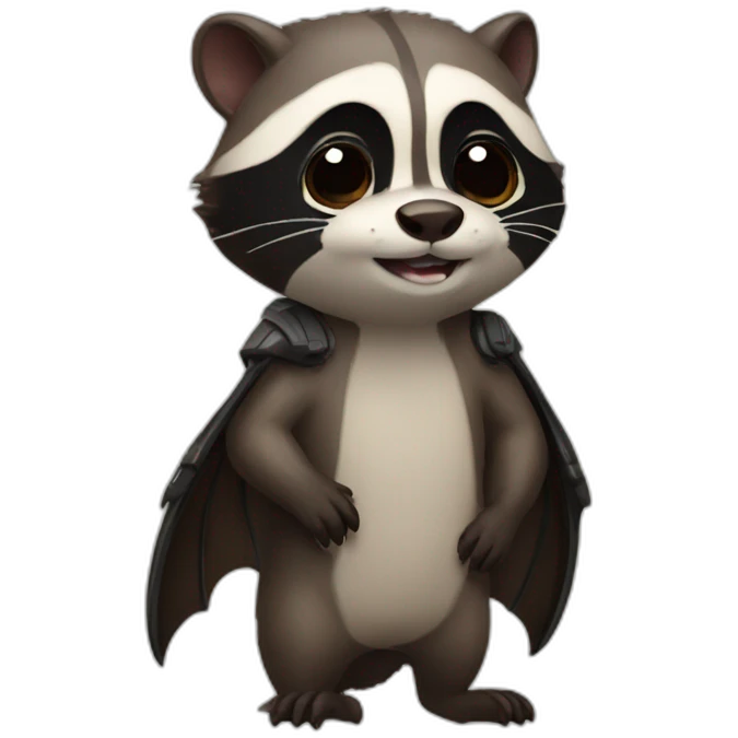 Otter bat raccoon emoji
