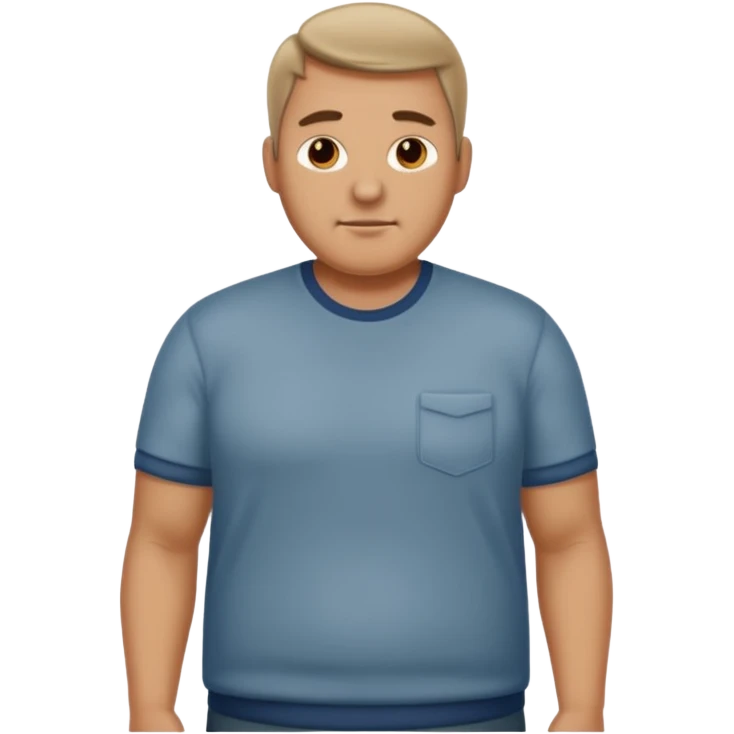 tall, stocky man wearing casual clothing emoji