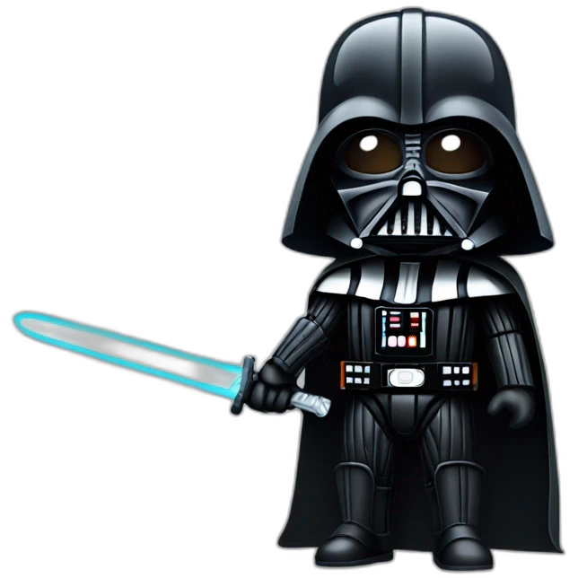 emoji Darth Vader holding a sword emoji
