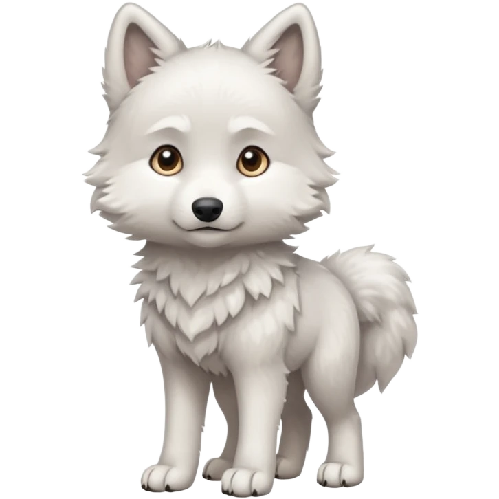a full body of baby white wolf 



















 emoji