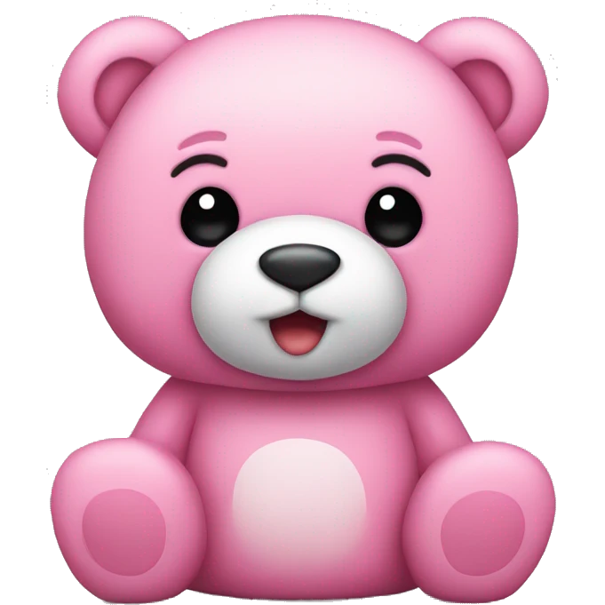 Pink teddy bear  emoji