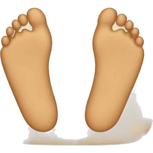 Body scale with tan feet emoji