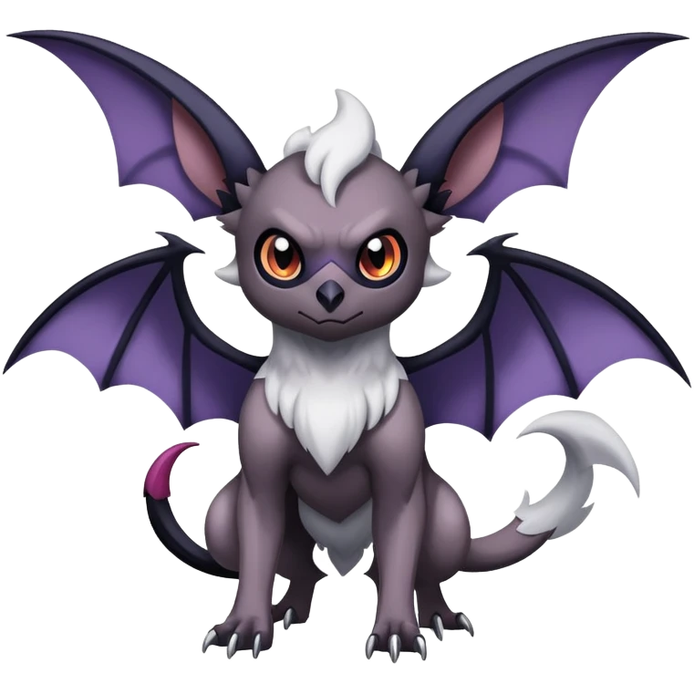 Absol-Noibat-Noivern-Hybrid (Full body) emoji