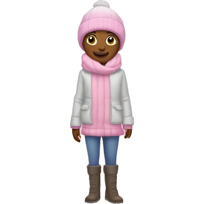 Pink winter tres emoji