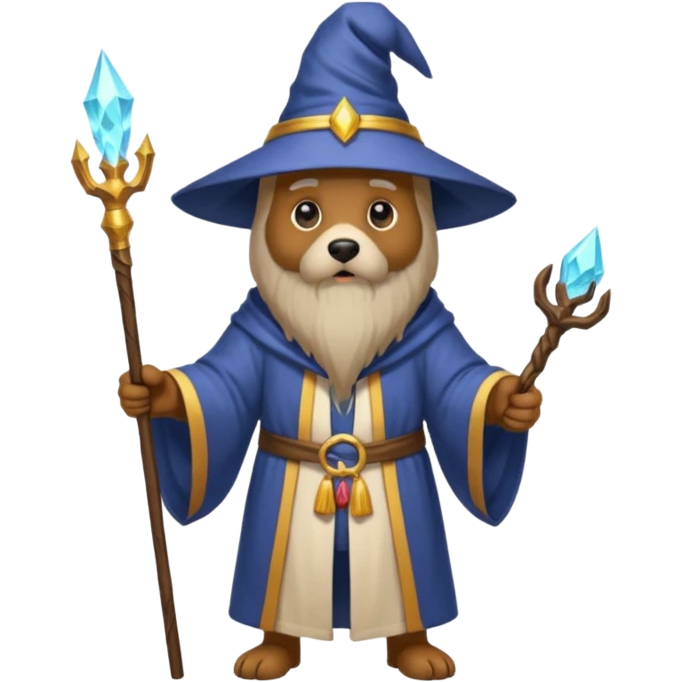 Dog wizard emoji