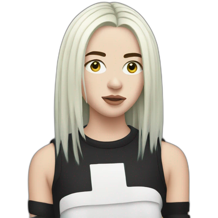Billie-eilish-Black emoji