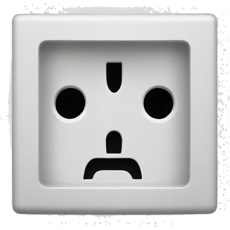 european  socket (with two dots inside horizontal) emoji emoji