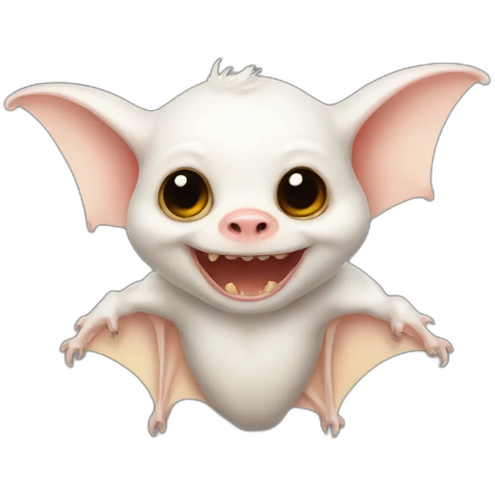 Albino circus bat  emoji