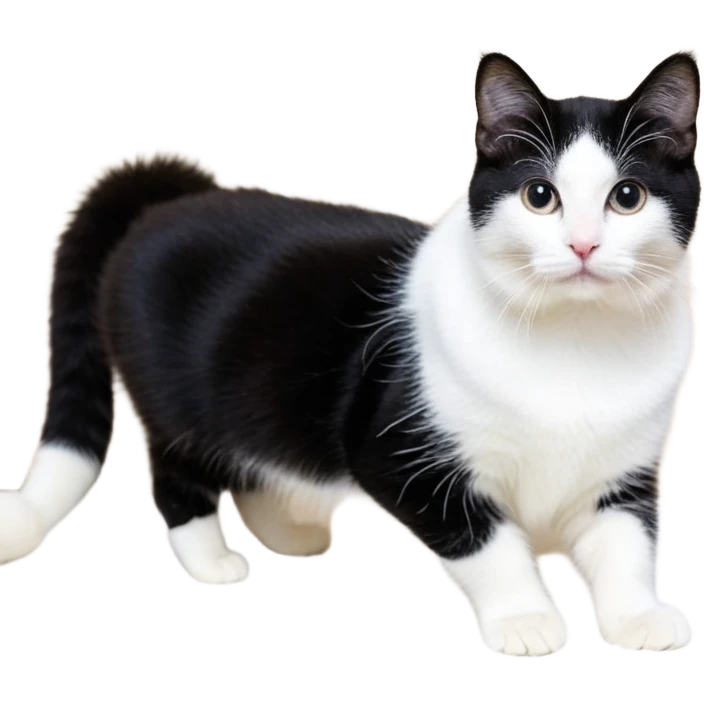 Белый кот обнимает чёрного кота emoji