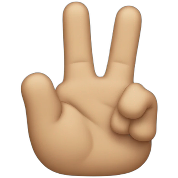3 Fingers emoji