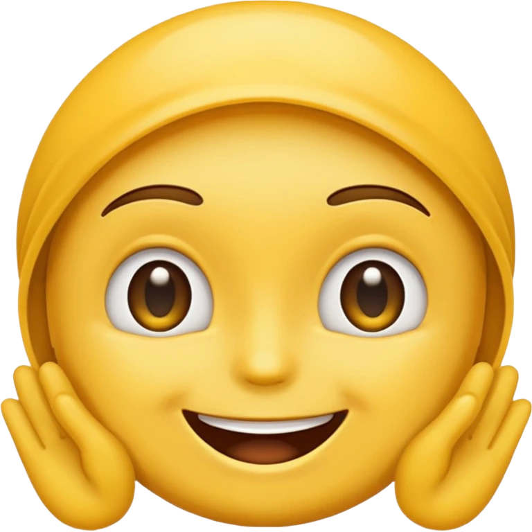 Whatsapp Emoji face listening emoji