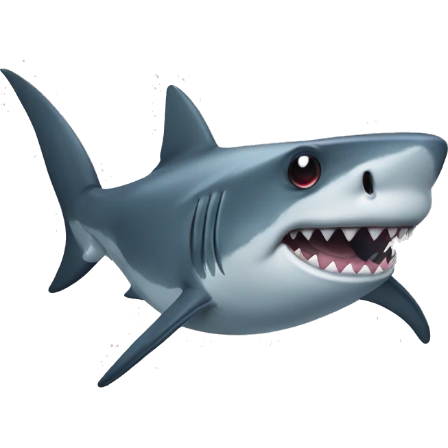 Shark wih love eyes emoji
