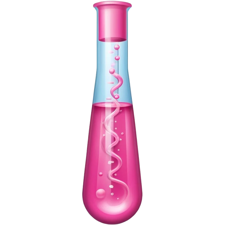 pink liquid in test tube emoji