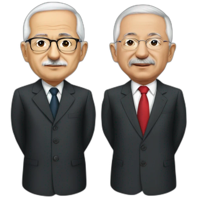 Kemal Kilicdaroglu against Tayyip Erdogan emoji