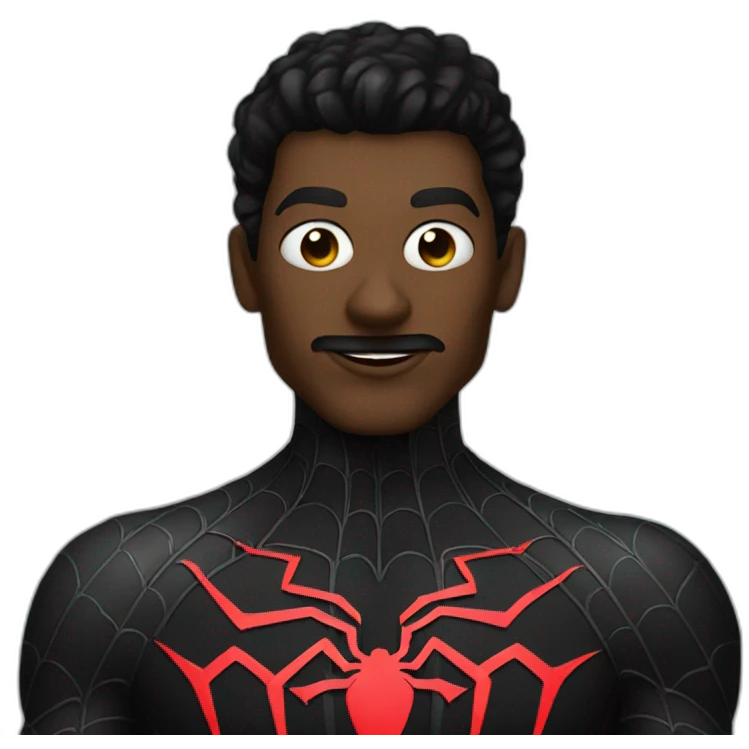 gothic spiderman emoji