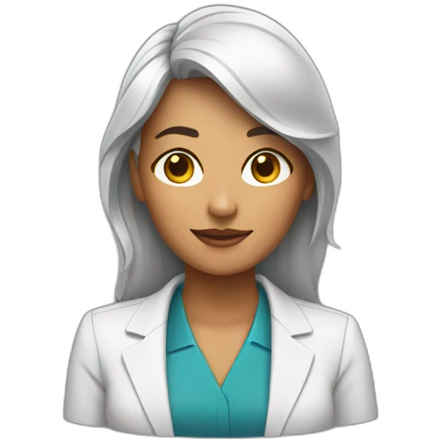 Mujer inteligente emoji