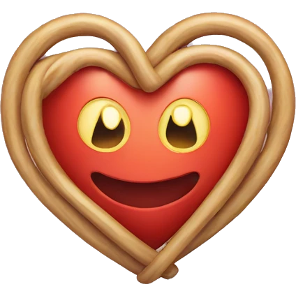 Heart with rings wrapped around it  emoji