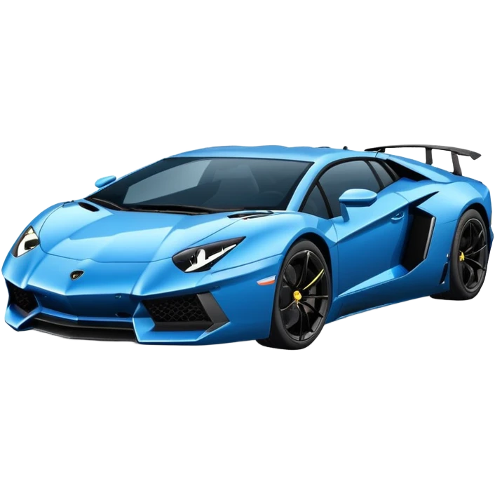 Blue Lamborghini Aventador  emoji