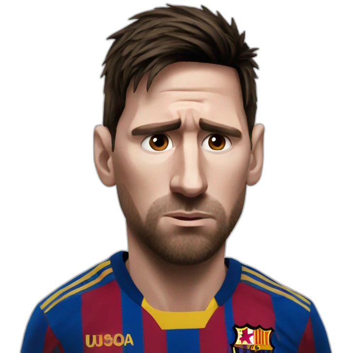 Messi sad emoji