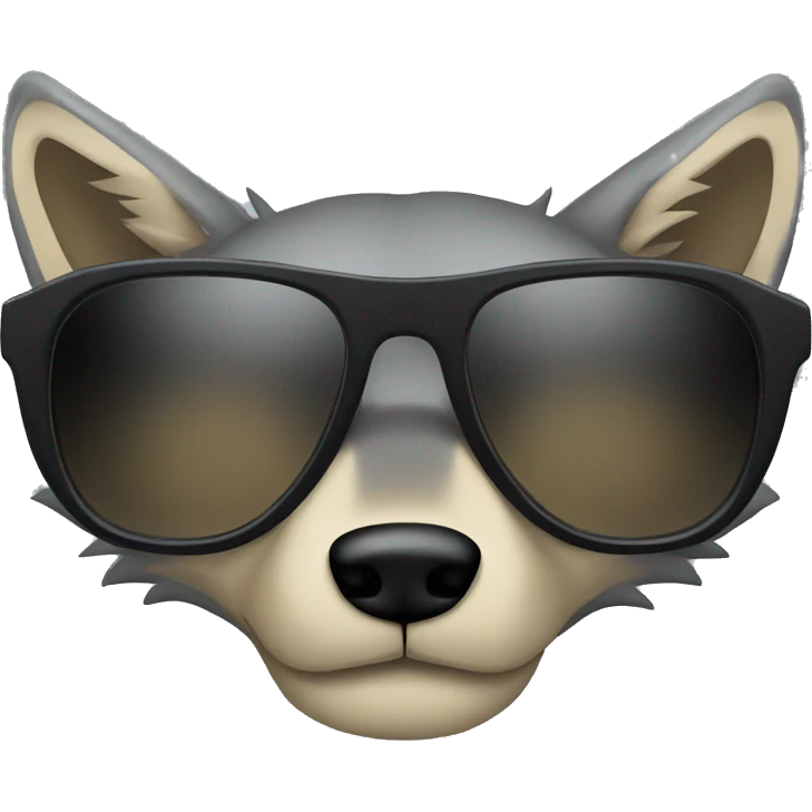 Wolf Sunglasses emoji