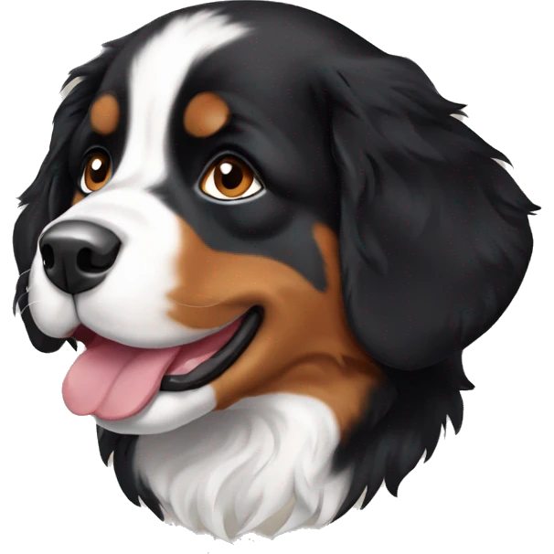 puppy bernese mountain dog emoji