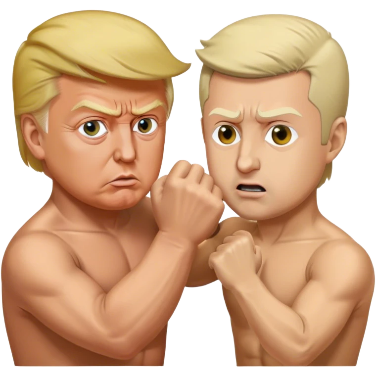 Donald Trump fighting with Zelensky emoji