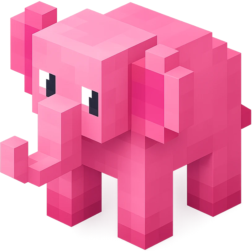 Pink Elephant  emoji