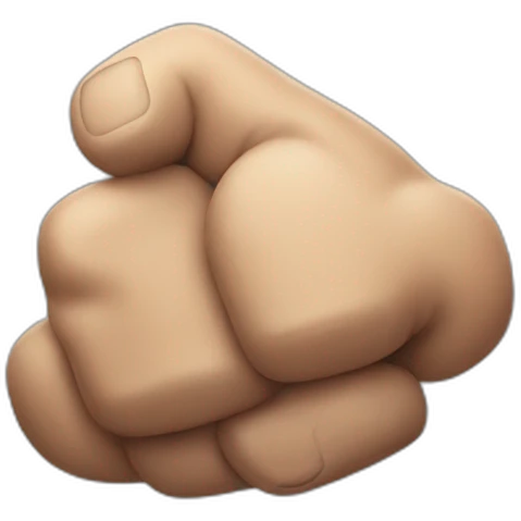 Showing a biceps emoji