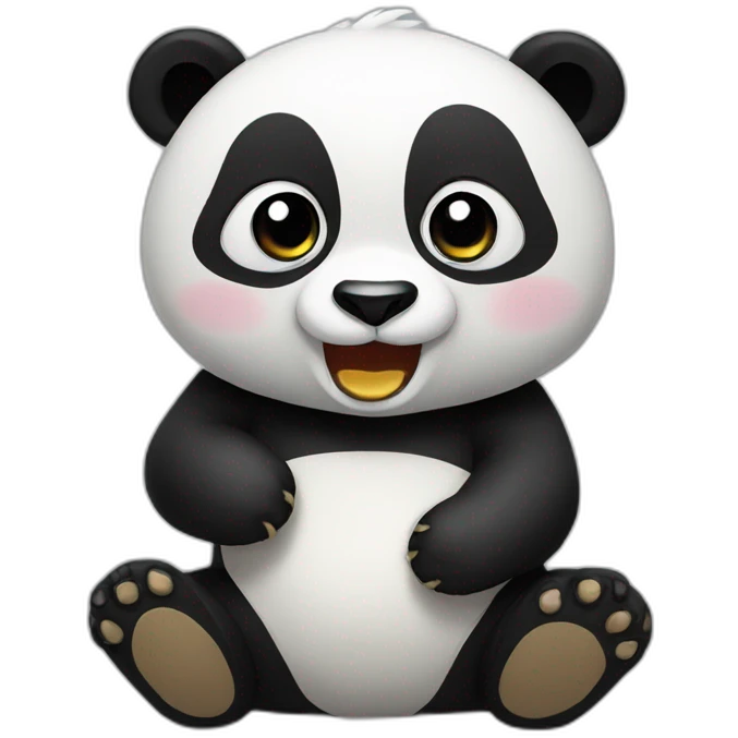 Panda eat emoji